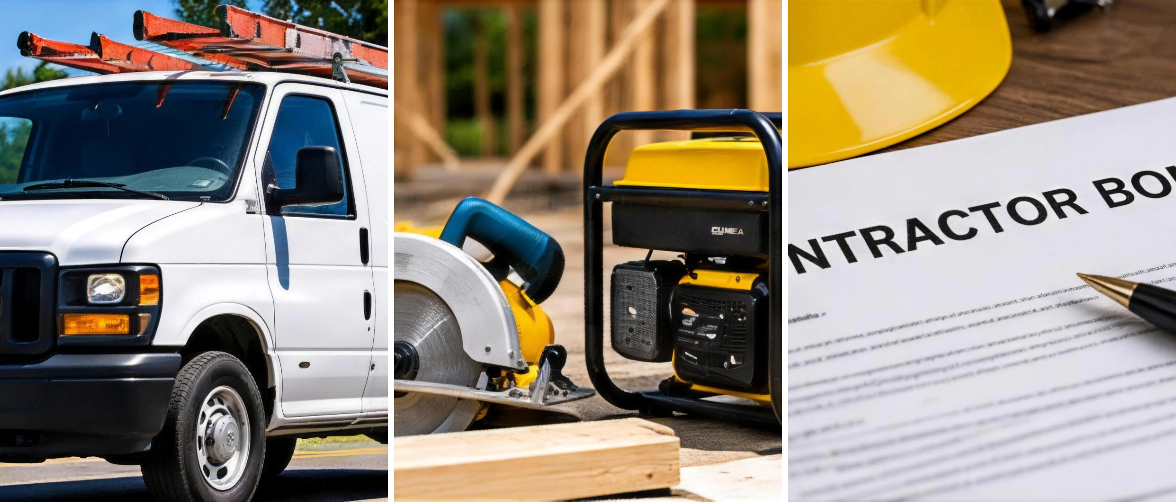 Contractor commercial auto, tools and equipment, and contractor bond coverage for Fayetteville, AR contractors