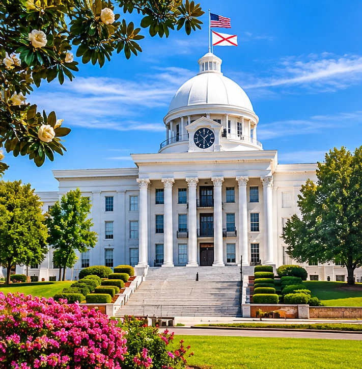 Alabama State Capitol building in Montgomery